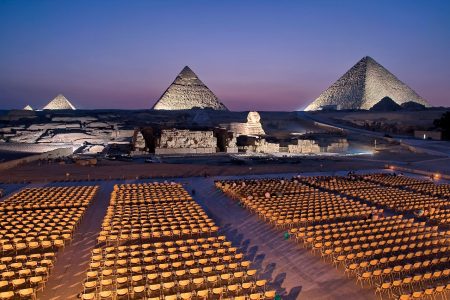 A magical journey to the sound and light show at the Pyramids