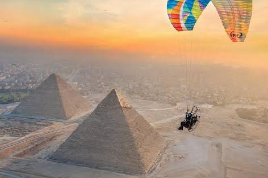 Soar Above History: A Paramotor Tricycle Flight Over the Pyramids and Sphinx