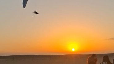 Paramotor Flight Over the Pyramids in Giza