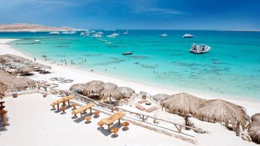 Hula Hula Island Hurghada Trip with snorkeling and white sandy beach